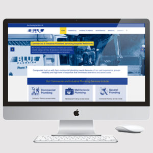 image of plumbing website design