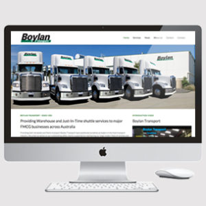 image of truck transport website