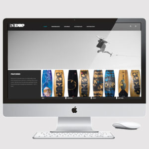image of wakeboard product display website