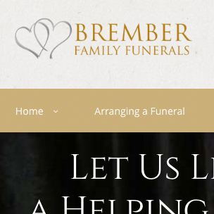 image of funeral home website design
