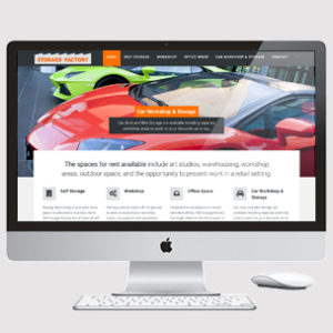 image of storage company website design